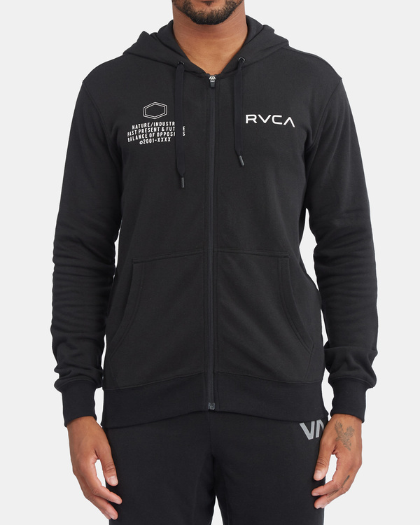 1 Swift Pin - Kapuzenpulli mit Reißverschluss für Männer Schwarz C4ZHMERVP2 RVCA