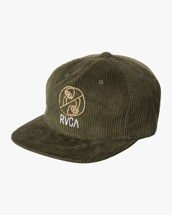 0 Gained - Strapback Cap for Men Green C5CPRERVP2 RVCA