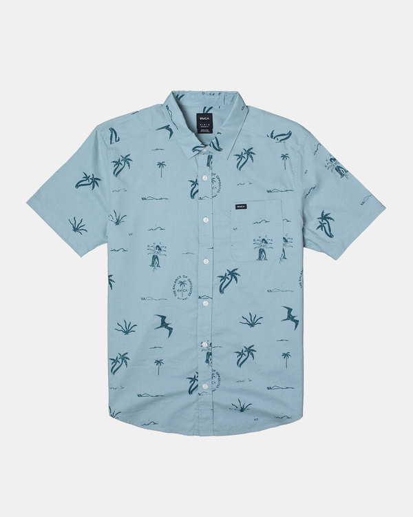 0 Hula Hands - Chemise manches courtes pour Homme Bleu D1SHRARVS2 RVCA
