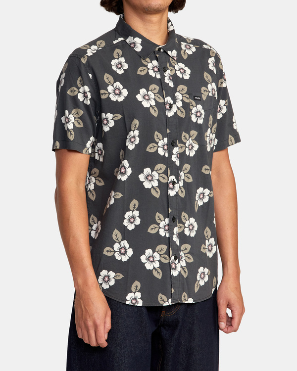5 Botanical - Short Sleeve Shirt for Men Black D1SHRDRVS2 RVCA