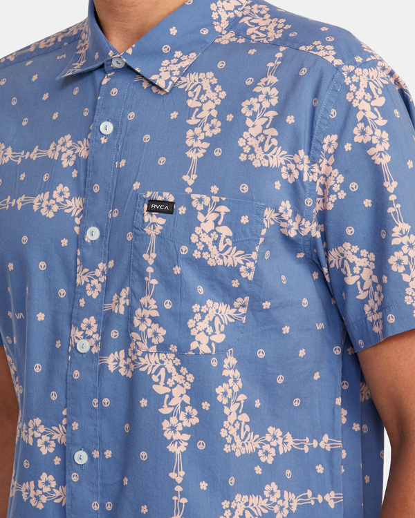 3 Loom - Short Sleeve Shirt for Men Blue D1SHRJRVS2 RVCA