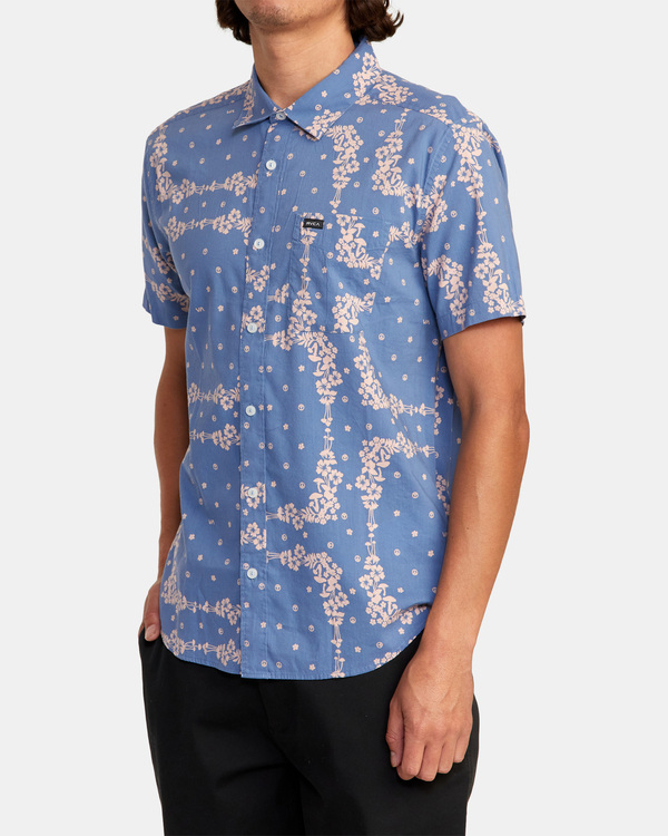 4 Loom - Short Sleeve Shirt for Men Blue D1SHRJRVS2 RVCA