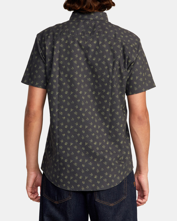 2 That'll Do Slim Fit Short Sleeve Shirt for Men Black D1SHRMRVS2 RVCA