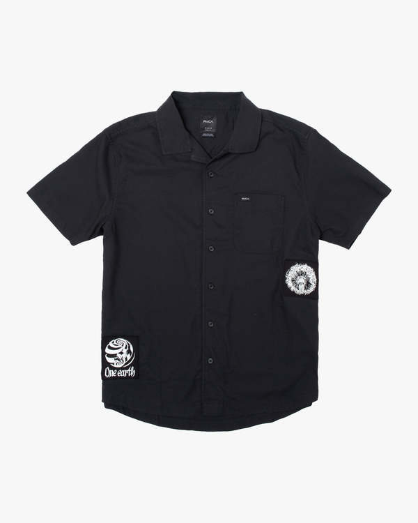 0 Wendell - Short Sleeve Shirt for Men Black D1SHRORVS2 RVCA