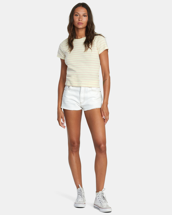 3 Cantina - T-shirt pour Femme Rose D3SSRCRVS2 RVCA