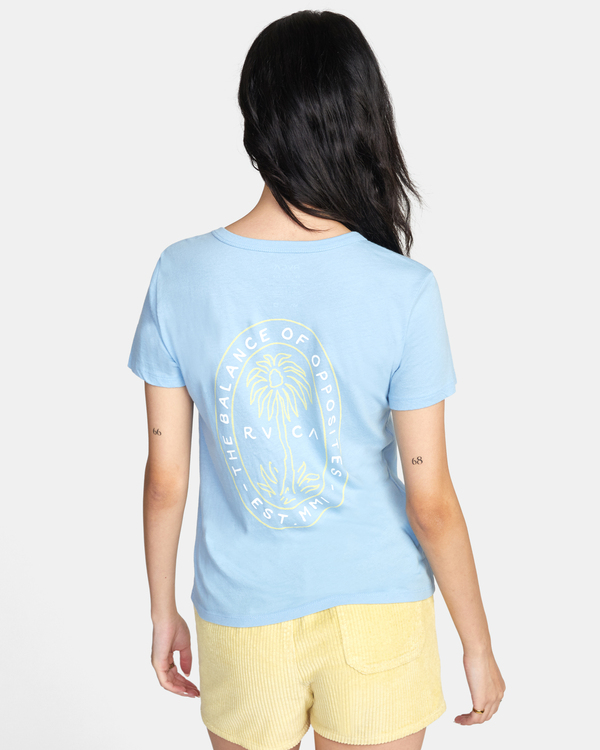 1 Palm Seal - T-shirt pour Femme Bleu D3SSRIRVS2 RVCA