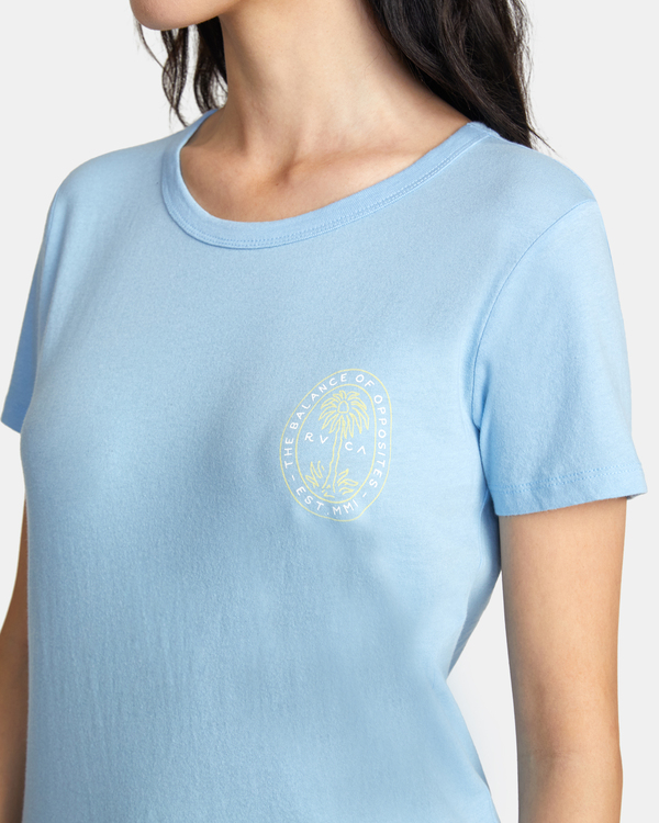 2 Palm Seal - T-shirt pour Femme Bleu D3SSRIRVS2 RVCA