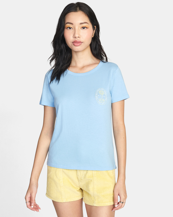0 Palm Seal - T-shirt pour Femme Bleu D3SSRIRVS2 RVCA