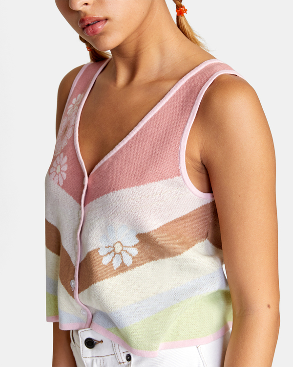 2 The Trouble - Knitted Vest Top for Women  D3TPRIRVS2 RVCA