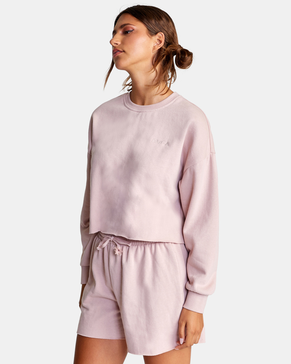 5 Test Drive - Cropped Sweatshirt for Women Purple D3TPRKRVS2 RVCA