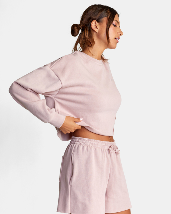 6 Test Drive - Cropped Sweatshirt for Women Purple D3TPRKRVS2 RVCA