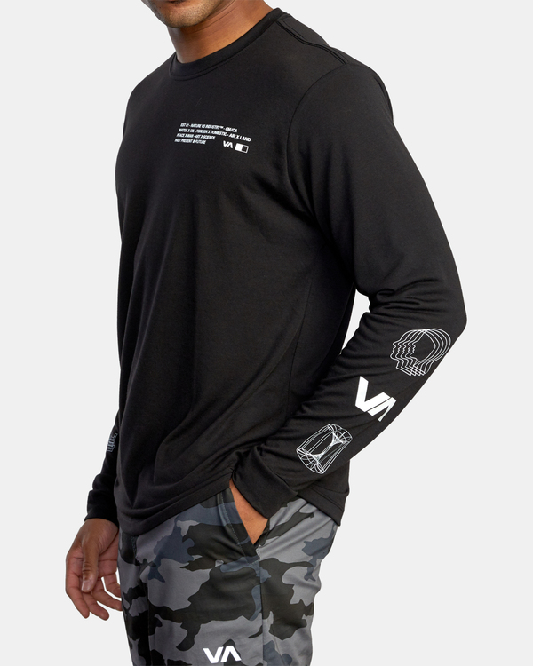 11 Wire Frame - Long Sleeve T-Shirt for Men  D4LSMARVS2 RVCA