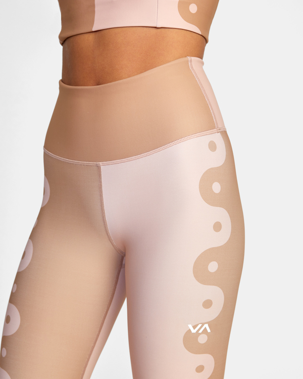 2 Linear Yang - High Waist Workout Leggings for Women  D4PTWARVS2 RVCA