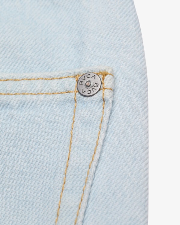 8 Coco - Cal&ccedil;as de ganga de cintura subida para Mulher Azul EVJDP03000 RVCA