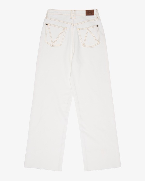 1 Coco - Vaquero de cintura alta para mujer Blanco EVJDP03000 RVCA