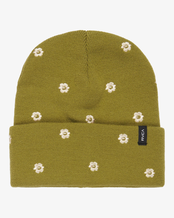 0 Embroidered Essential - Beanie mit Bündchen für Frauen Grün EVJHA03002 RVCA
