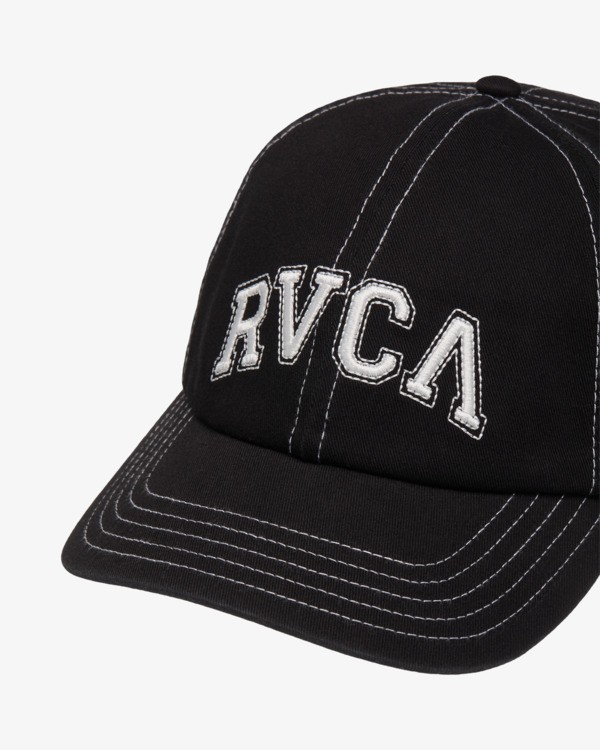 3 Contrast Stitch - Dad Hat for Women Black EVJHA03005 RVCA