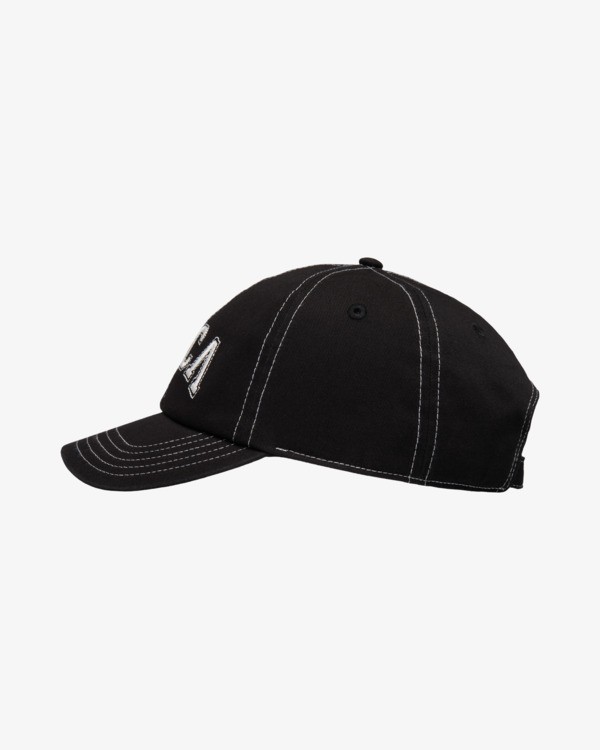 1 Contrast Stitch - Dad Hat for Women Black EVJHA03005 RVCA