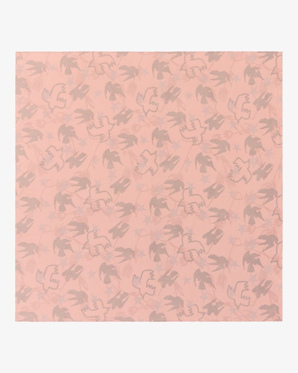 8 Antonia Figueiredo Love Birds - &Eacute;charpe l&eacute;g&egrave;re pour Femme Rouge EVJHW03004 RVCA