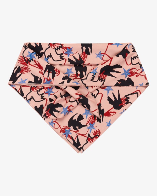 10 Antonia Figueiredo Love Birds - &Eacute;charpe l&eacute;g&egrave;re pour Femme Rouge EVJHW03004 RVCA