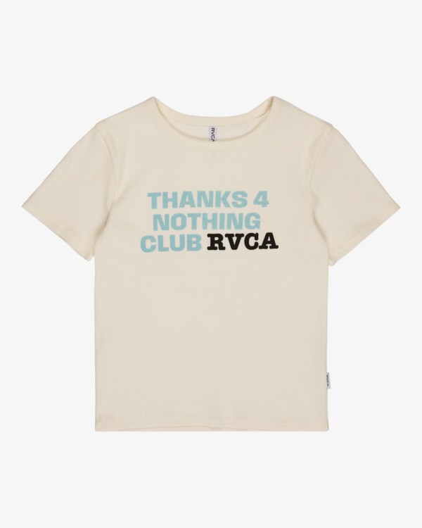 2 Club RVCA Rib - T-Shirt f&uuml;r Frauen Weiss EVJKT03002 RVCA