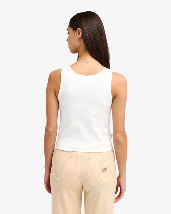 1 RVCA Smiley - Vest Top for Women White EVJKT03003 RVCA