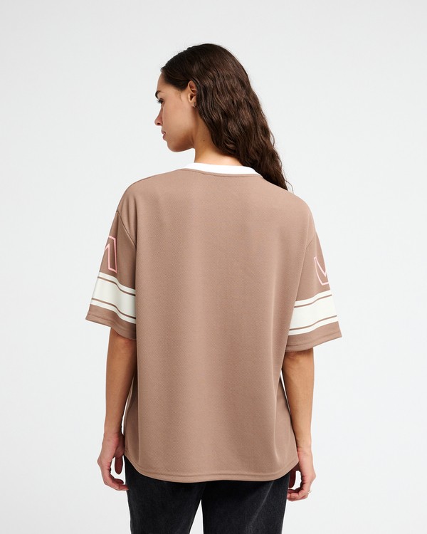 2 RVCA Jersey Brun EVJKT03008 RVCA