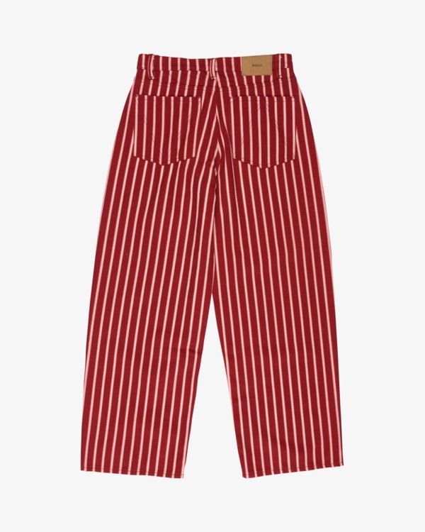 6 Lola Stripes Red EVJNP03001 RVCA