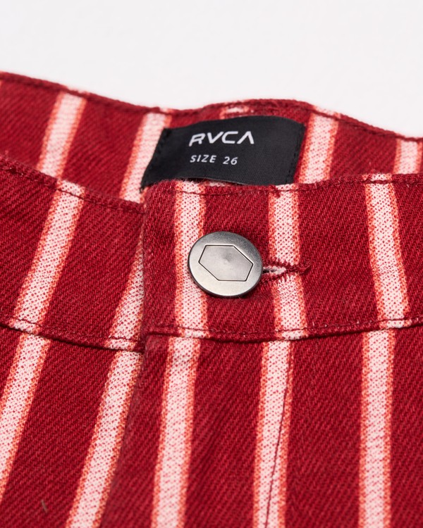 7 Lola Stripes Red EVJNP03001 RVCA