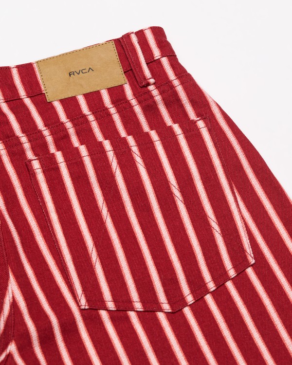 9 Lola Stripes Red EVJNP03001 RVCA