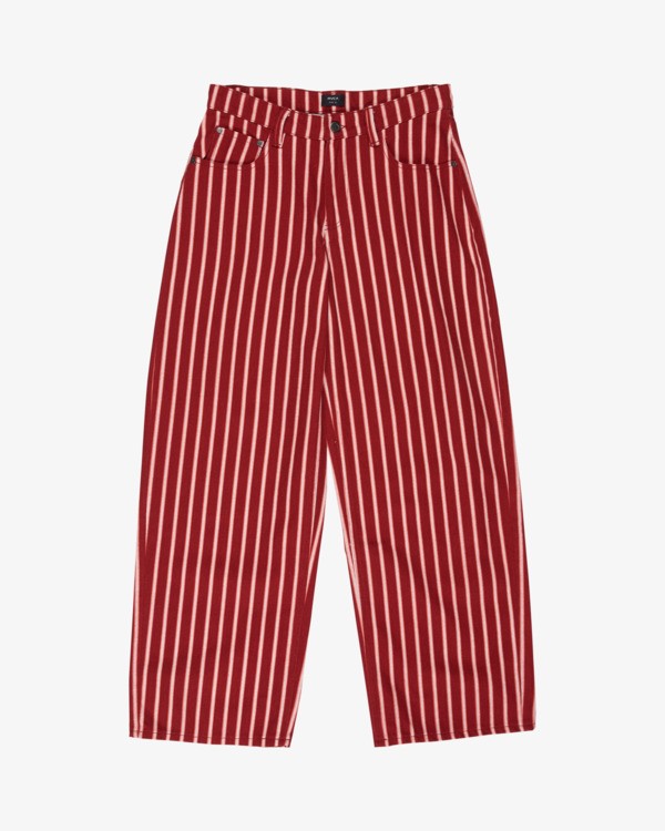 5 Lola Stripes Red EVJNP03001 RVCA