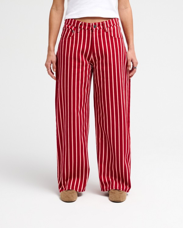 0 Lola Stripes Red EVJNP03001 RVCA