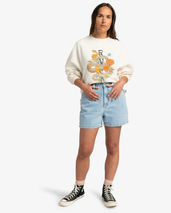 3 Wildflower Snake White EVJSF00107 RVCA