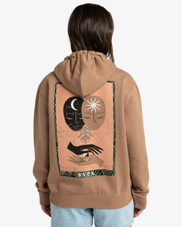 1 Moon And Stars - Sudadera con capucha para Mujer Marron EVJSF00108 RVCA