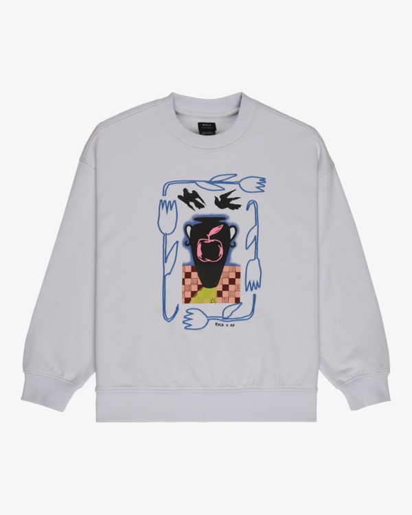 3 Antonia Figueiredo Love Birds Bf - Sweat pour Femme Bleu EVJSF00109 RVCA