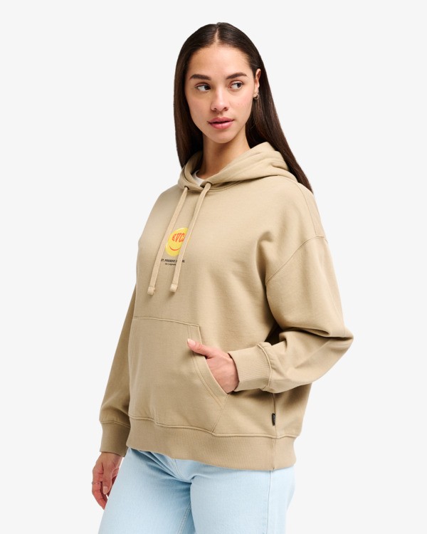 2 RVCA Smiley - Hoodie for Women Beige EVJSF00111 RVCA