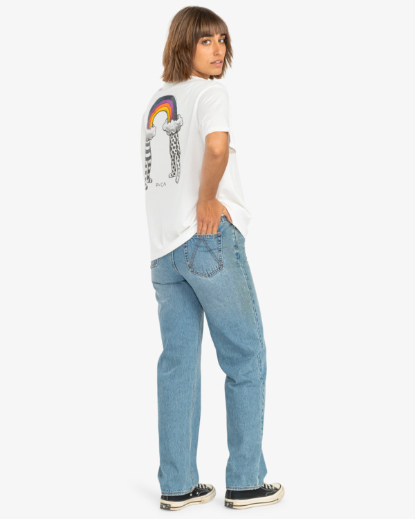1 Andrew Pommier Rainbow Connection - T-Shirt f&uuml;r Frauen Weiss EVJZT00108 RVCA