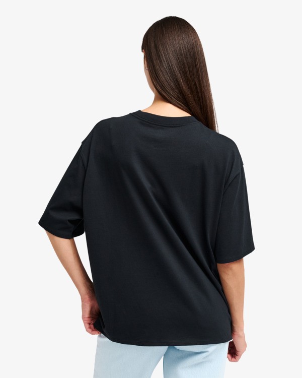 1 Antonia Figueiredo Bonhomme Oversized - Camiseta extragrande para mujer Negro EVJZT00169 RVCA