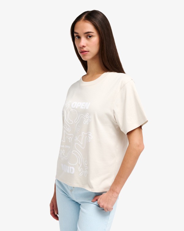 2 Raver Easy - T-Shirt &agrave; manches courtes pour Femme Bleu EVJZT00171 RVCA