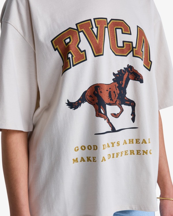 2 Easy Oversized - Oversized T-Shirt for Women Beige EVJZT00173 RVCA