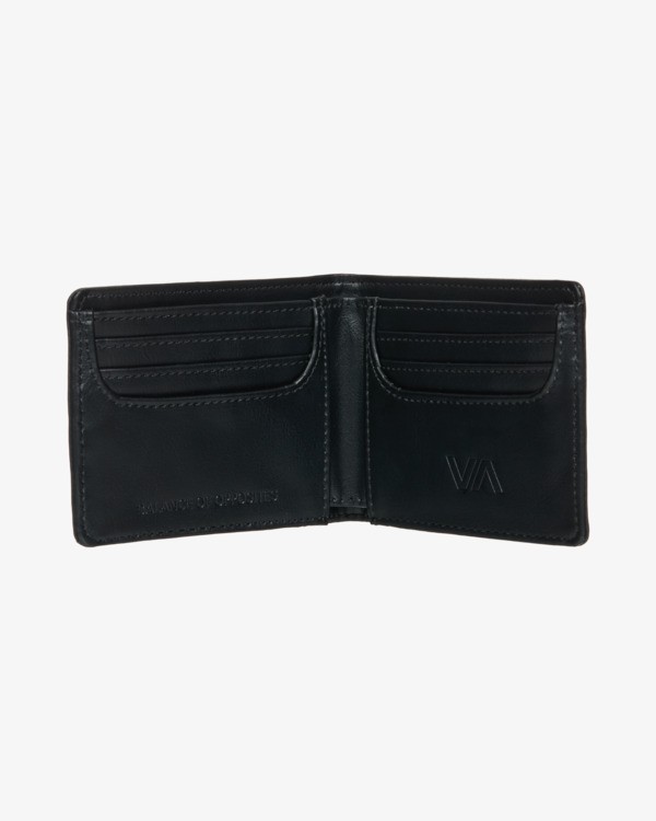 1 Coin Flip - Bi-Fold Wallet for Men Black EVYAA03001 RVCA