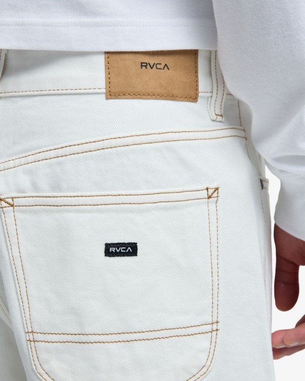 5 Skate - Denim-Shorts für Männer Weiss EVYDS03000 RVCA
