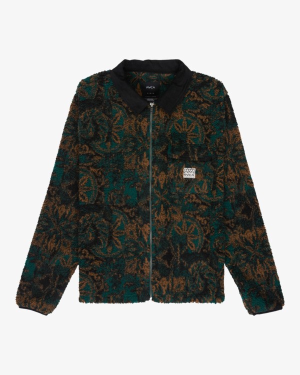 0 Walker Sherpa - Veste chaude en polaire pour Homme Vert EVYFT00107 RVCA