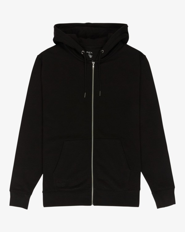 0 Vhils - Hoodie mit durchgehendem Reißverschluss für Männer Schwarz EVYFT00116 RVCA