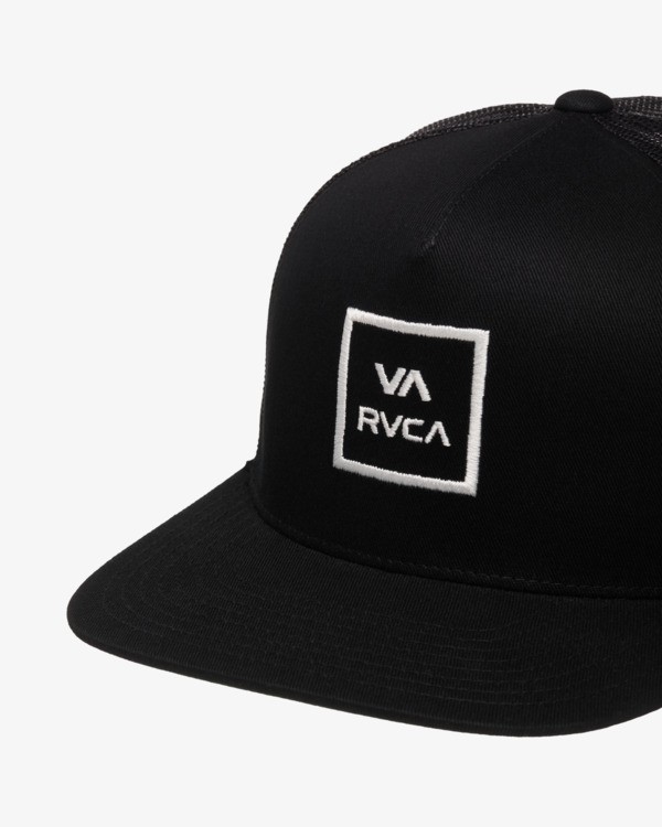 2 Va All The Way - Bon&eacute; Trucker para Homem Preto EVYHA03016 RVCA