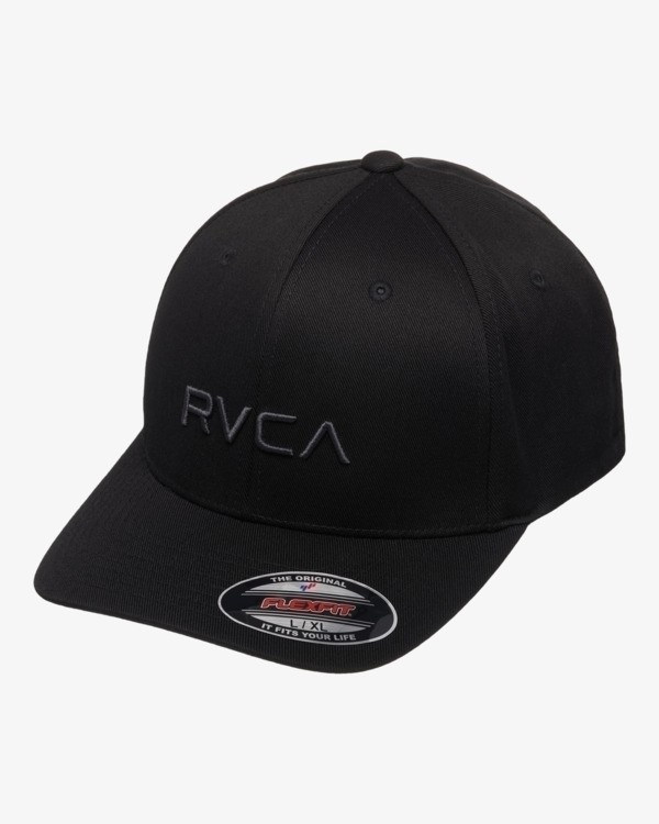 0 RVCA Flex Fit Black EVYHA03021 RVCA