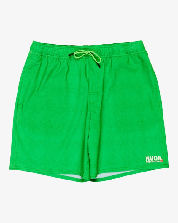 6 Judgement Elastic 18" - Hybrid Boardshorts for Men Green EVYHY03001 RVCA