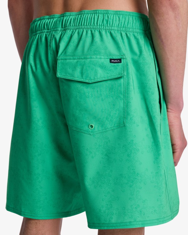 5 Judgement Elastic 18" - Hybrid Boardshorts for Men Green EVYHY03001 RVCA
