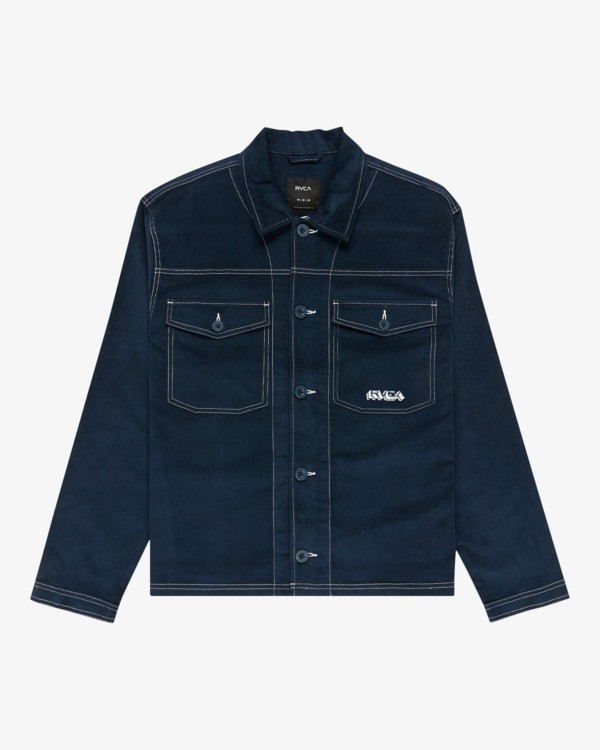 0 Antonia Figueiredo - Corduroy Jacket for Men Blue EVYJK00102 RVCA