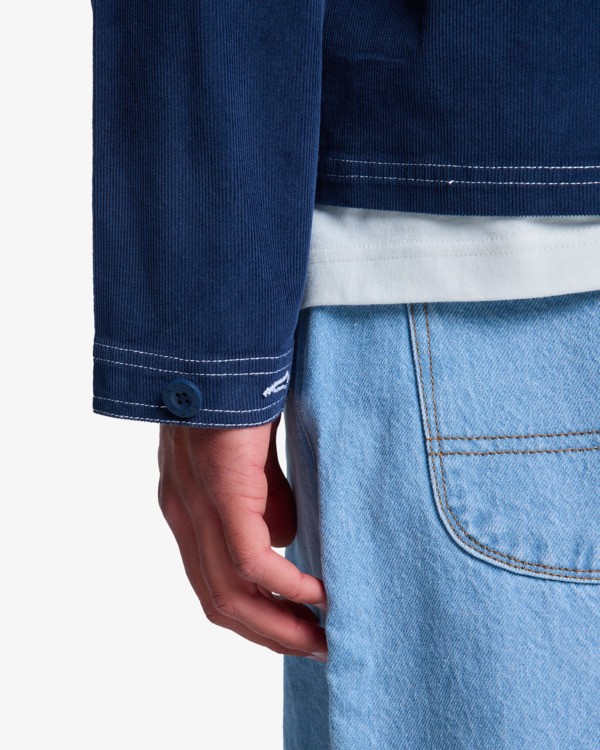 7 Antonia Figueiredo - Corduroy Jacket for Men Blue EVYJK00102 RVCA